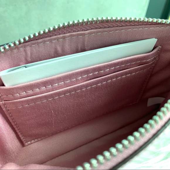 Coach Tulip Pink Corner Zip Wristlet - Picture 6 of 6